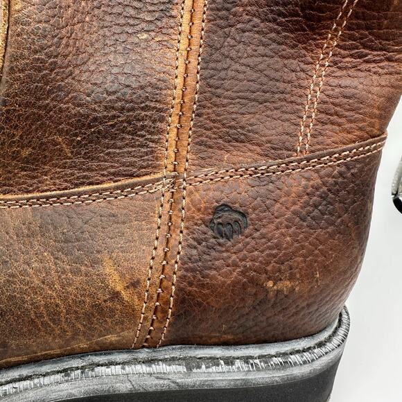 Wolverine Steel Toe Brown Leather Slip Resistant Mens Work Boot Size 11 Wide NWT - Picture 10 of 16